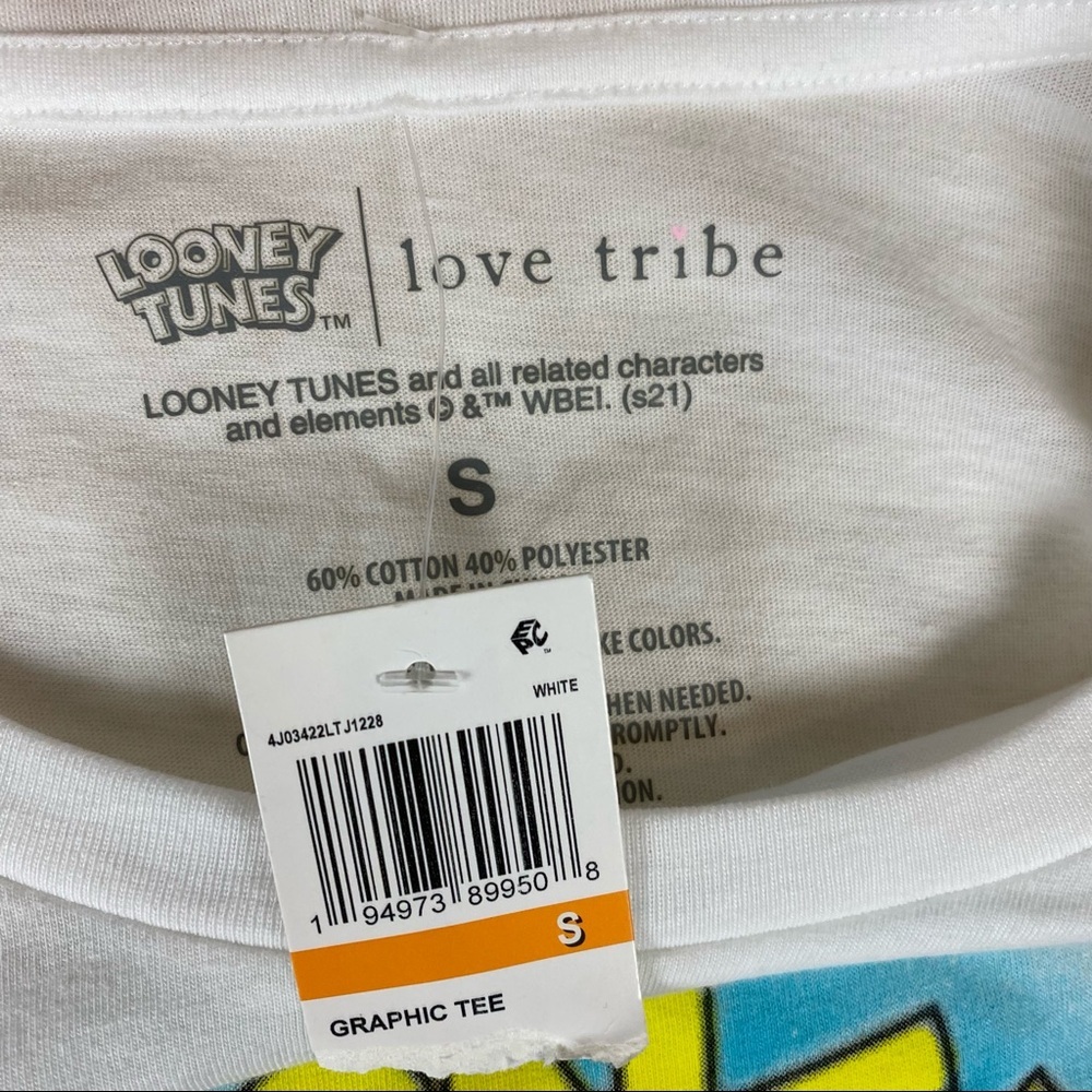 Love Tribe Looney Tunes Spray Paint Streetwear Graphic Tee - Picture 3 of 4